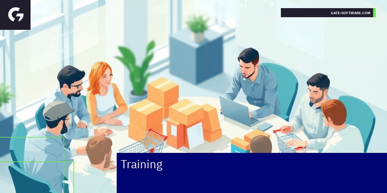 Team learning Hyva training on computers