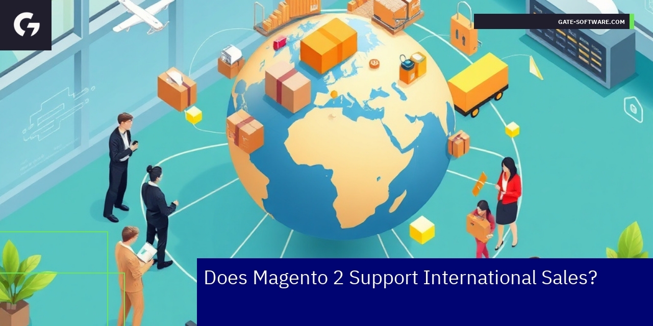 Magento 2 interface showing global eCommerce features