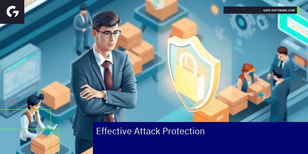 Shield icon with gear and performance graph