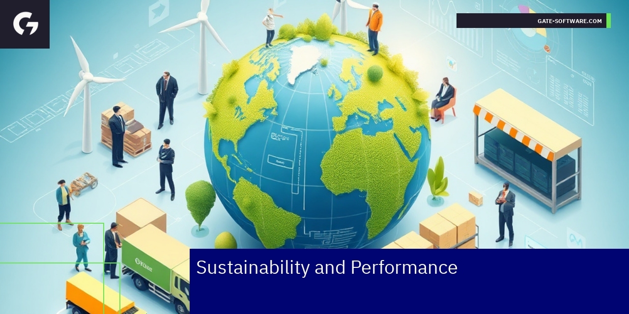 Graphical representation of AI and sustainability benefits