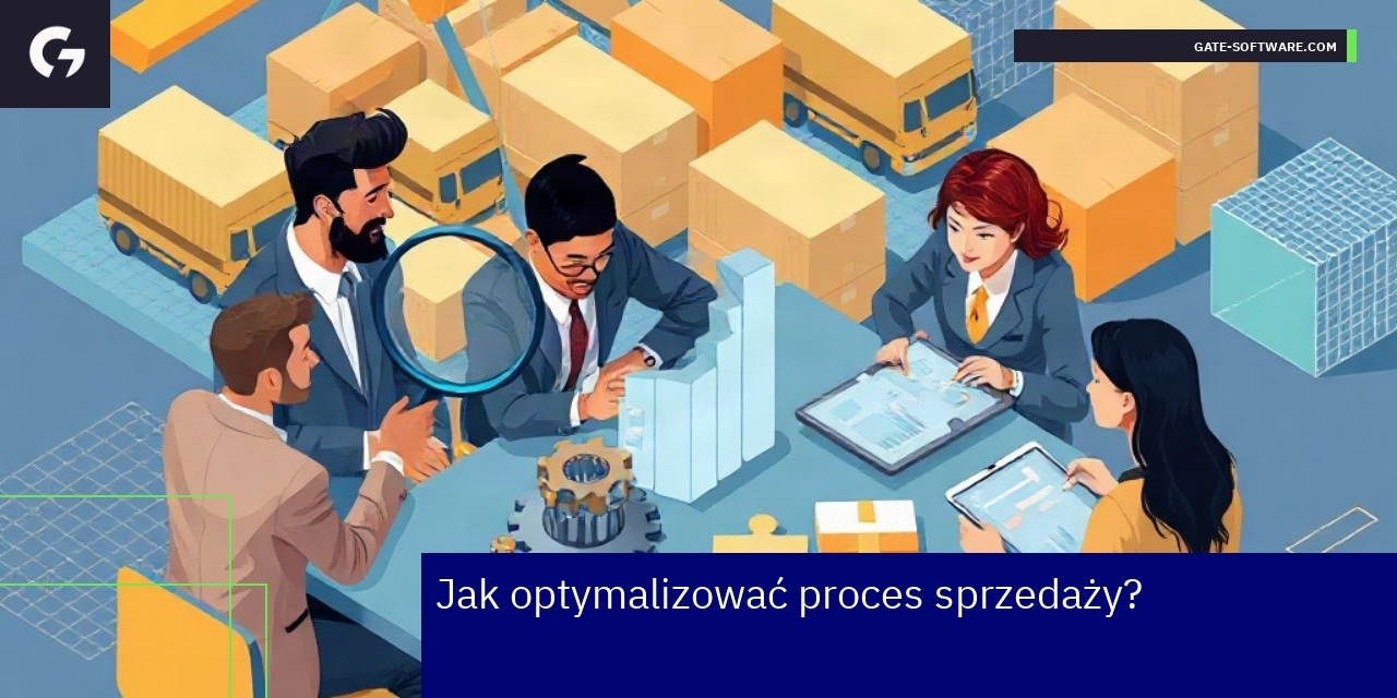 Schemat optymalizacji procesu sprzedażowego z narzędziami