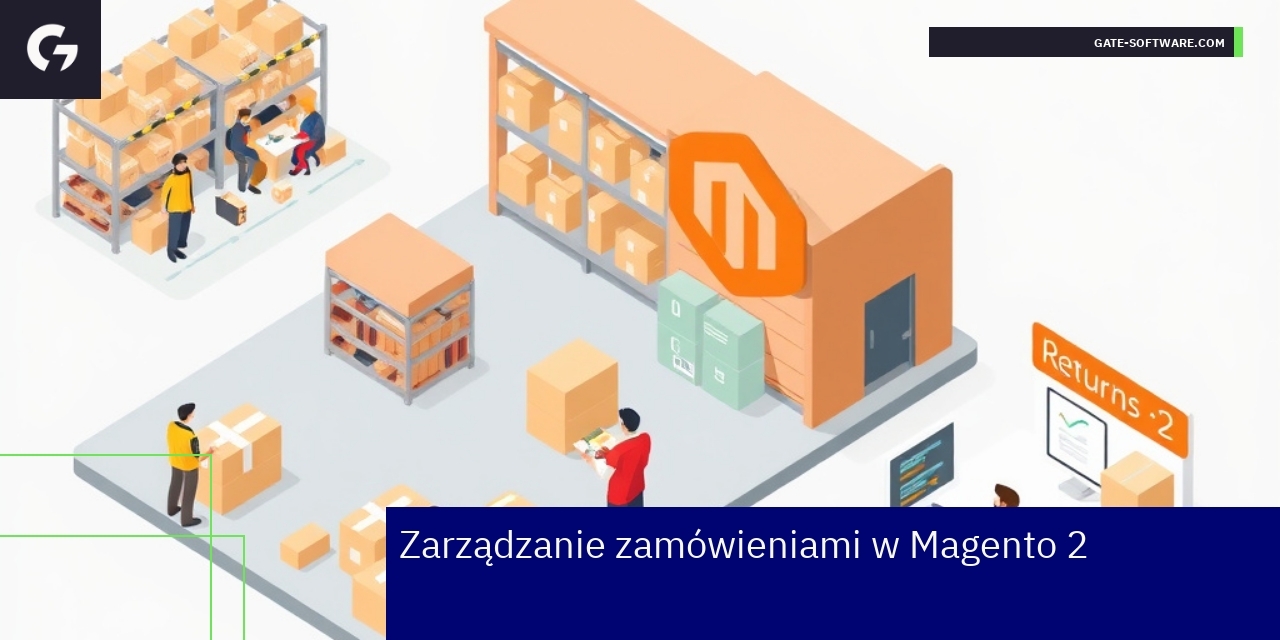 Schemat procesu zamówień i zwrotów Magento 2