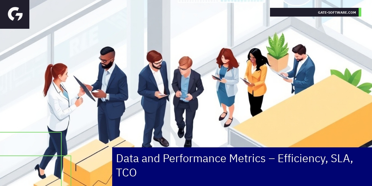 Gate-Software B2B Project Metrics and Performance Data charts showing B2B project metrics and efficiency