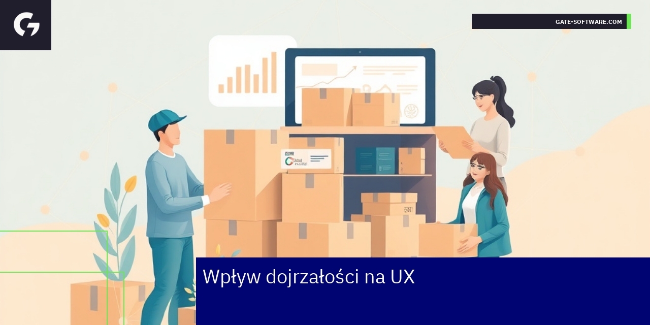 Schemat pokazujący wpływ dojrzałości na UX platformy
