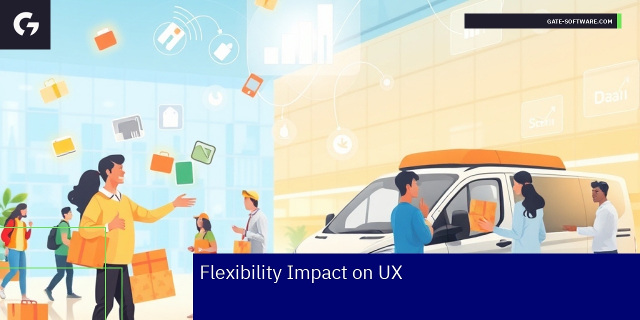User interacting with adaptable flexible platform interface