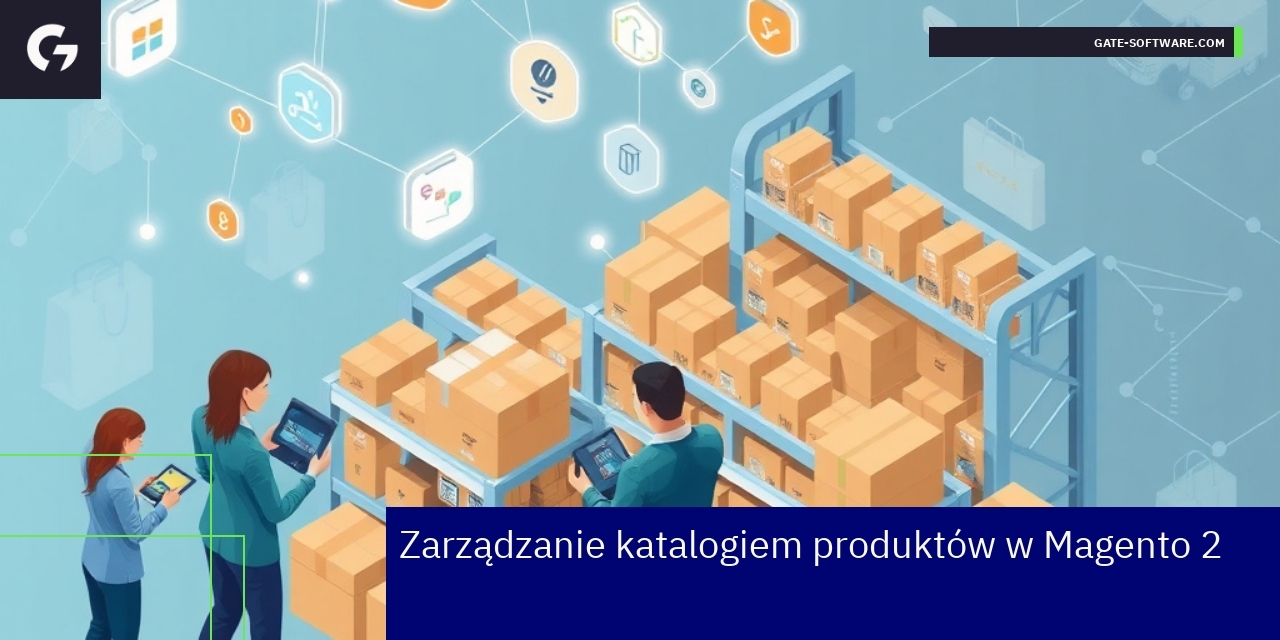 Panel administracyjny Magento 2 z produktami