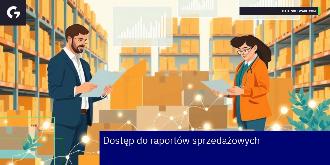 Ekran z raportami sprzedaży i zarządzaniem sklepem