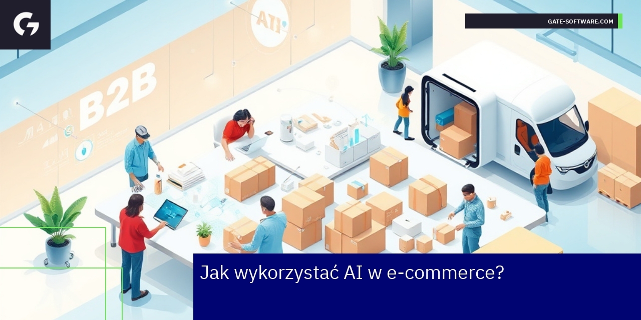 Schemat zastosowania AI w platformie e-commerce B2B