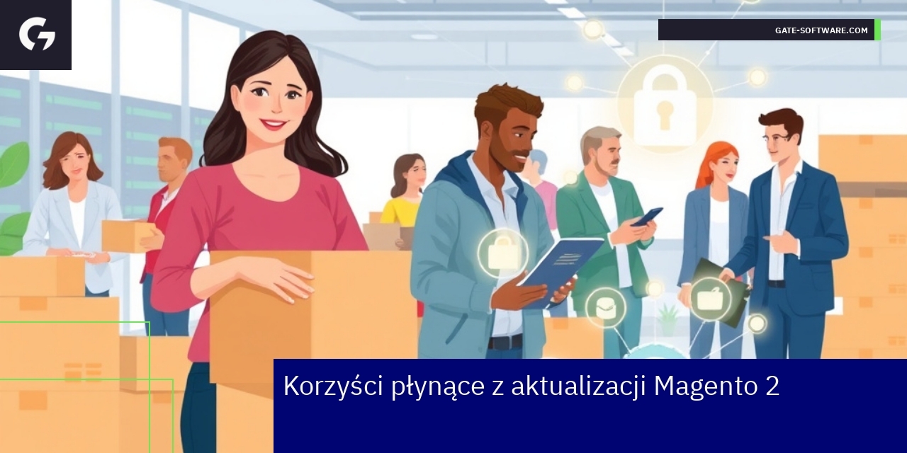 Wykres wzrostu bezpieczeństwa i wydajności Magento