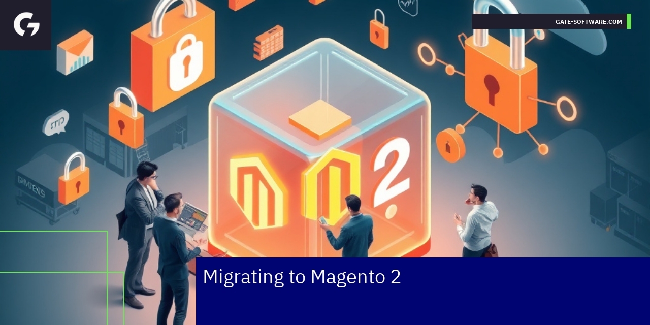 Diagram showing stages of Magento 2 migration process