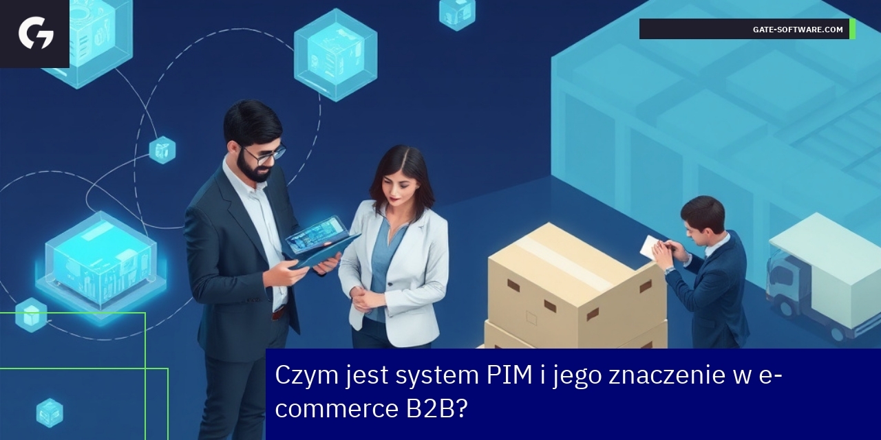 Schemat działania systemu PIM w handlu B2B