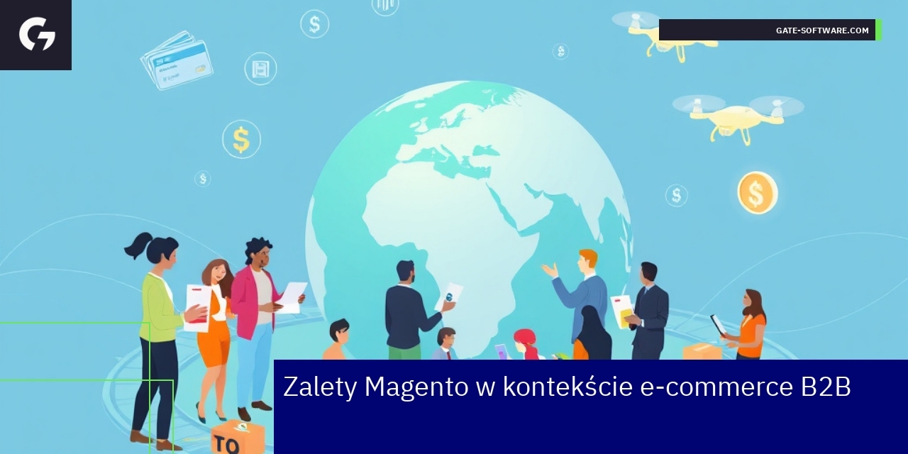 Zalety platformy Magento w e-commerce B2B Ekran platformy Magento z funkcjami B2B