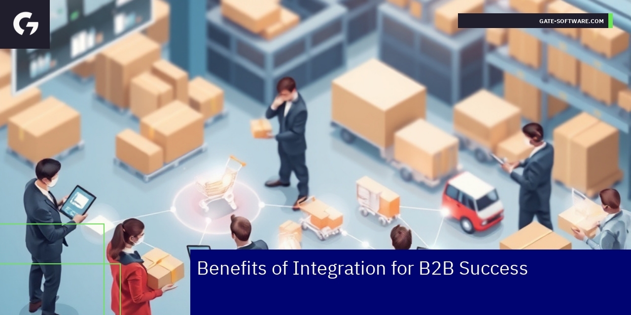 Benefits and Challenges of B2B Integration Flowchart showing B2B integration benefits and challenges