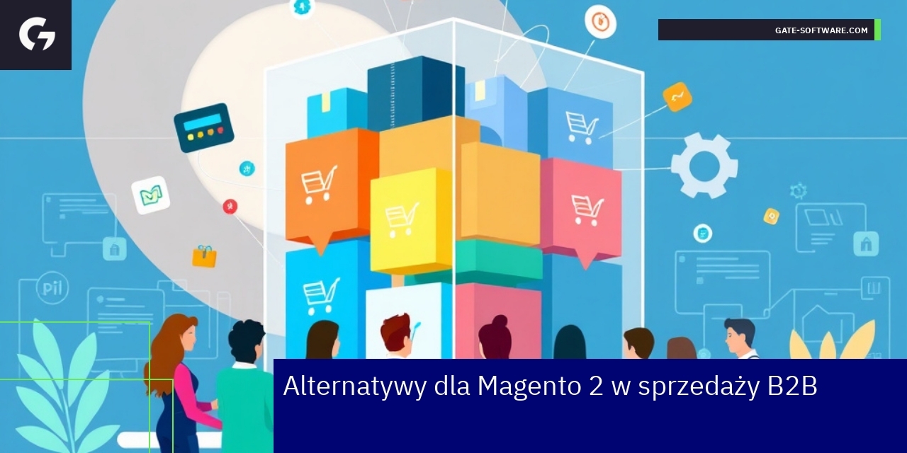 Wykres porównujący platformy e-commerce B2B