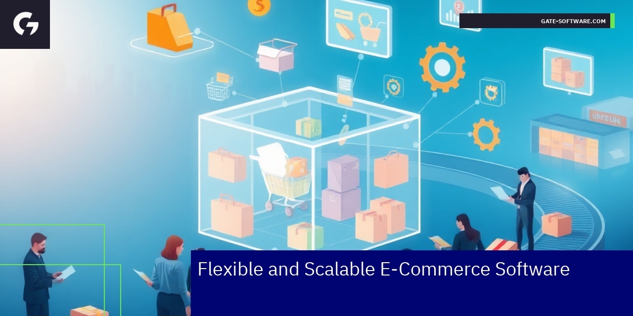Illustration of scalable B2B e-commerce platform features
