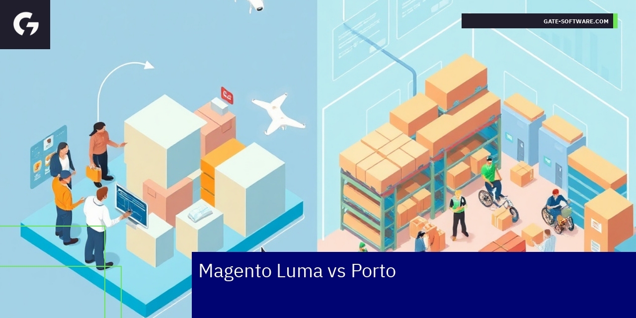 Comparison chart of Magento Luma and Porto themes