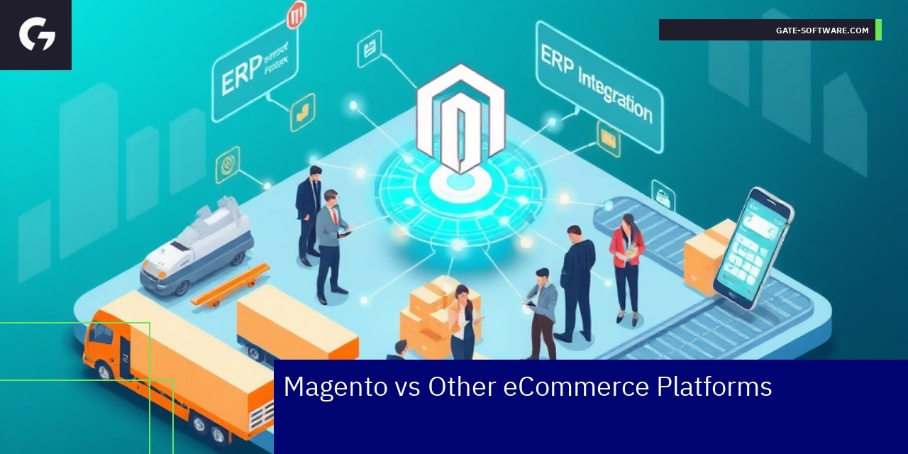 Graph comparing Magento and other eCommerce platforms