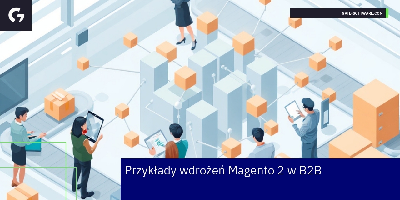 Schemat wdrożenia Magento 2 dla biznesu B2B