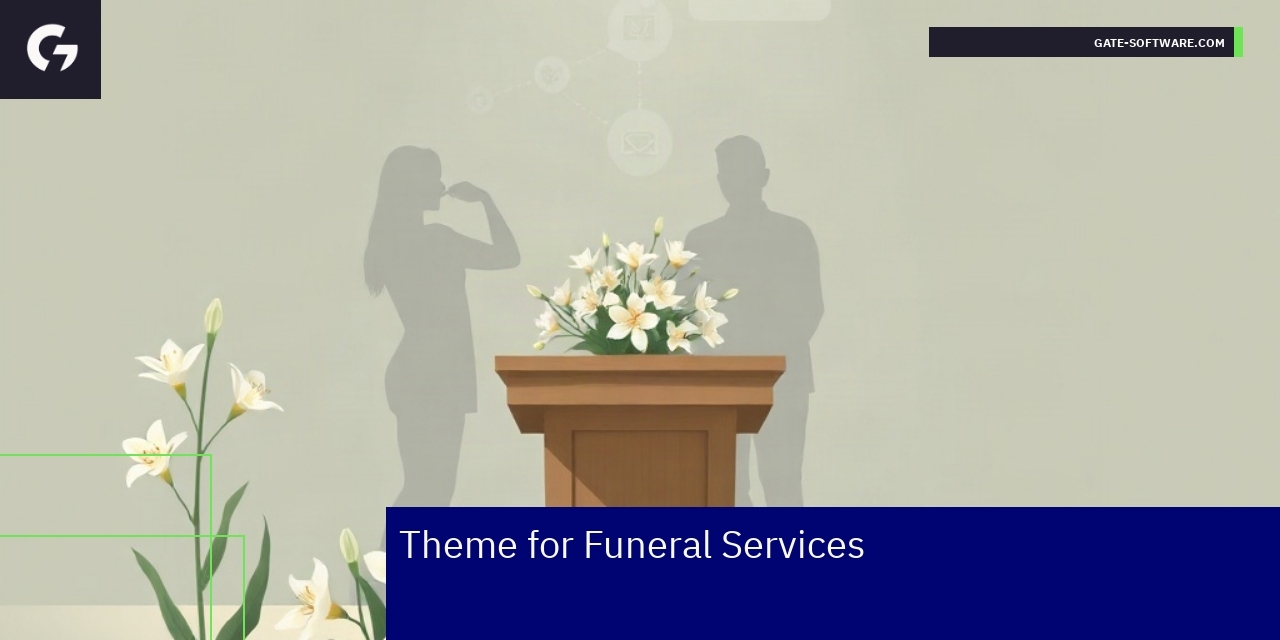 Calm funeral service digital management interface