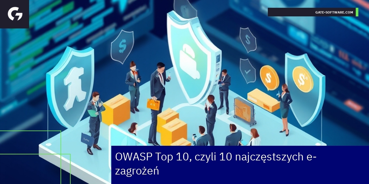 Ilustracja zagrożeń OWASP i zabezpieczeń sklepu e-commerce