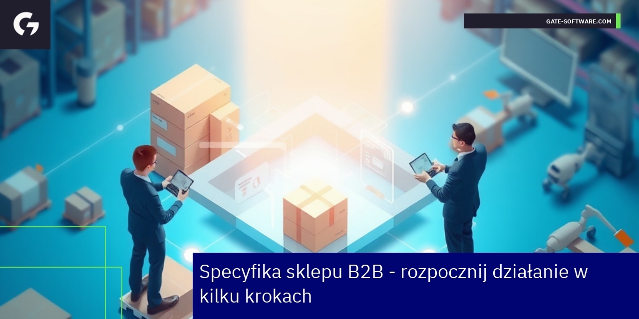 Infografika przedstawiająca procesy i rozwiązania B2B