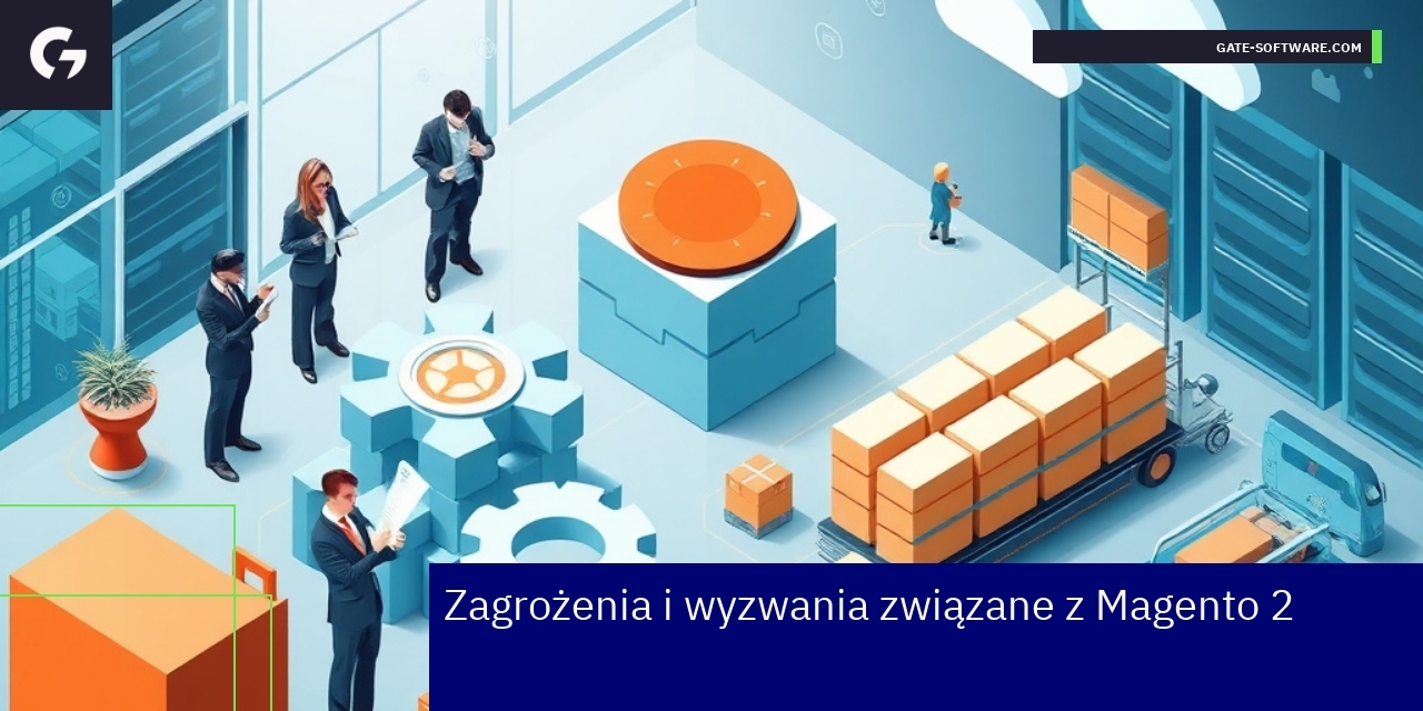 Wyzwania i zagrożenia platformy Magento 2 B2B Schemat zagrożeń i wyzwań Magento 2 dla biznesu