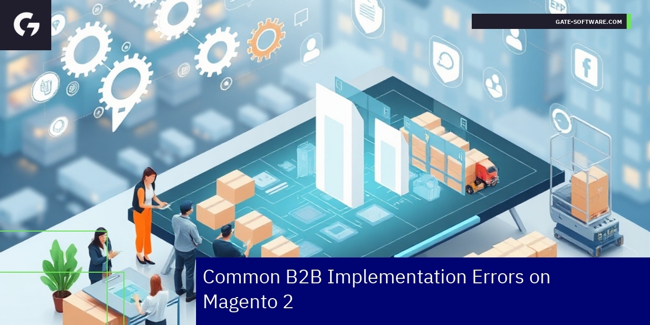 Illustration of B2B Magento 2 errors and features
