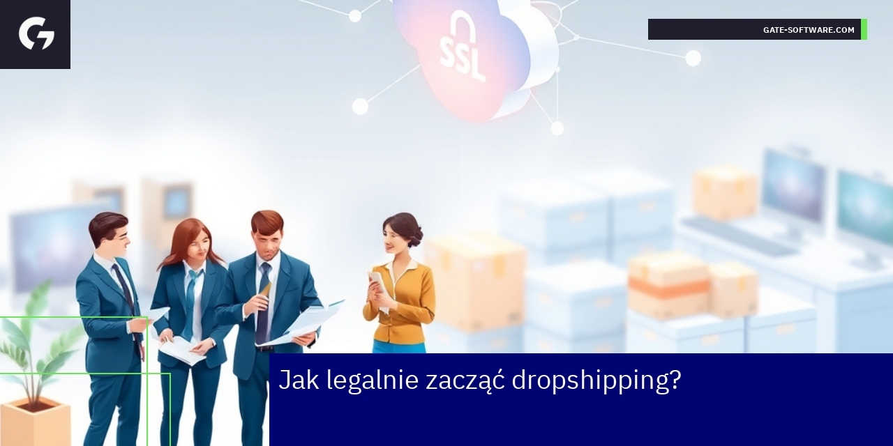 Jak legalnie zacząć dropshipping krok po kroku Proces legalnego rozpoczęcia dropshippingu na komputerze