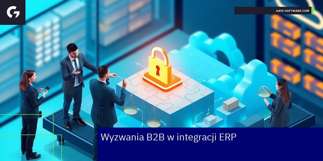 Schemat integracji systemu ERP i danych B2B