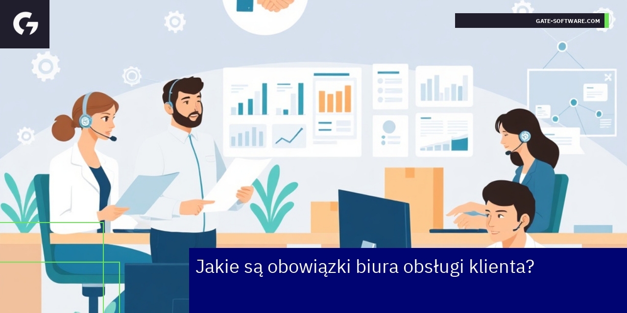Obowiązki biura obsługi klienta w B2B Pracownik biura obsługi klienta przy komputerze
