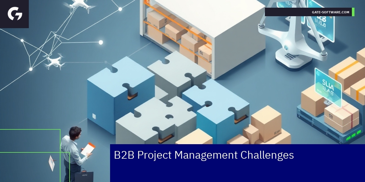 Team collaborating on Magento B2B project management