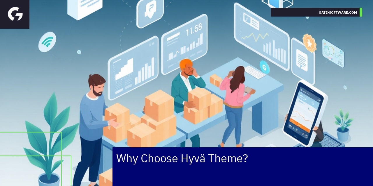 Hyvä Theme Benefits and Challenges Overview Graph illustrating Hyvä theme advantages and risks