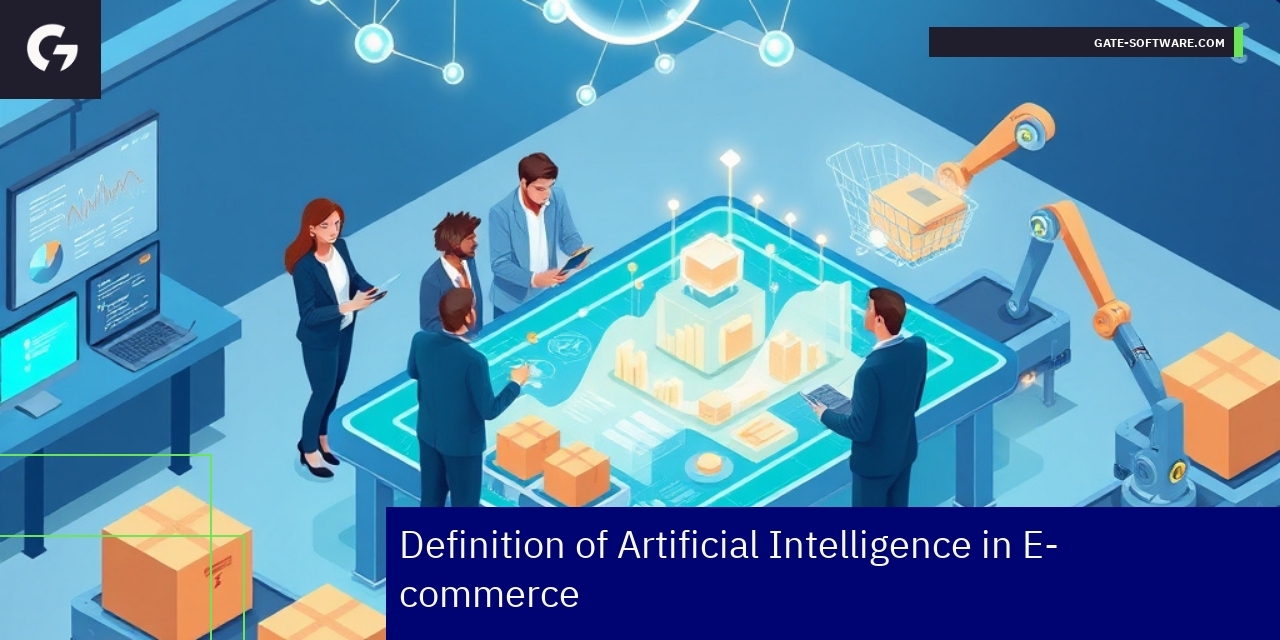 Artificial Intelligence Transforming B2B E-commerce Diagram showing AI technologies in e-commerce