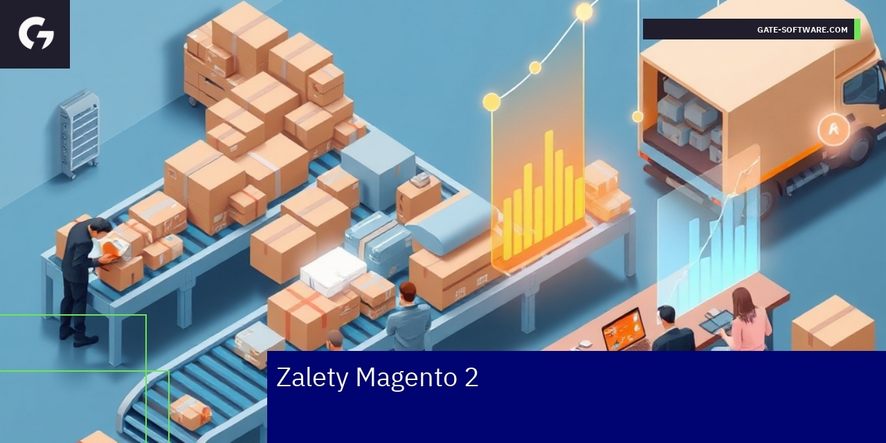 Schemat zalet Magento 2 w handlu B2B