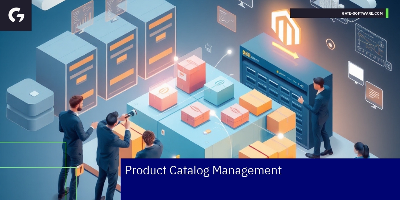 B2B platform interface showing product catalogs and management
