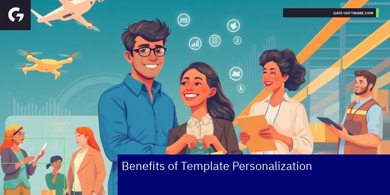Benefits of Template Personalization in Hyva Graphic showing benefits of personalization in sales and branding