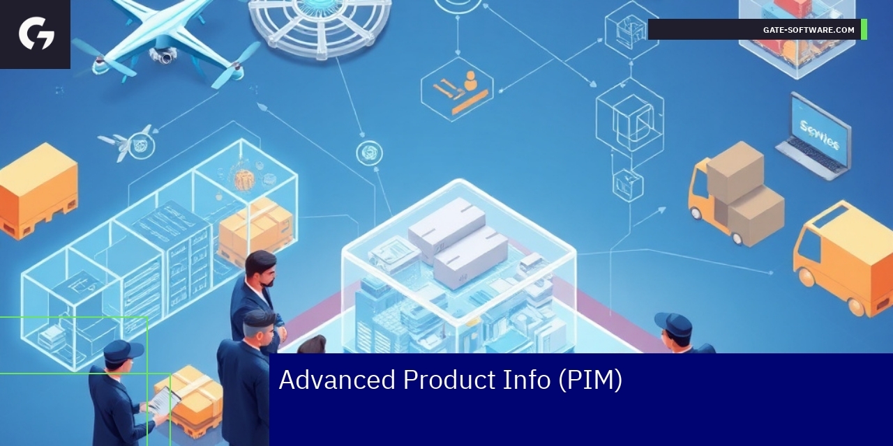 Importance of PIM in B2B E-commerce Stores Diagram showing PIM managing product data in B2B stores