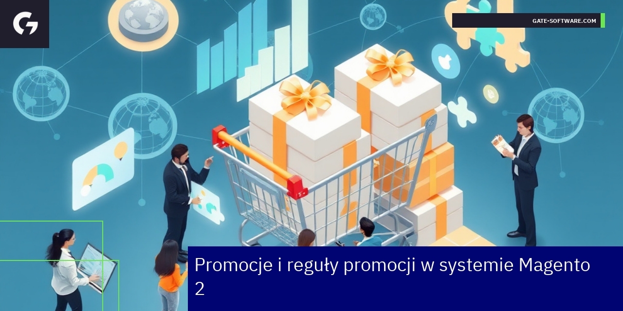 Schemat systemu Magento 2 z promocjami i językami