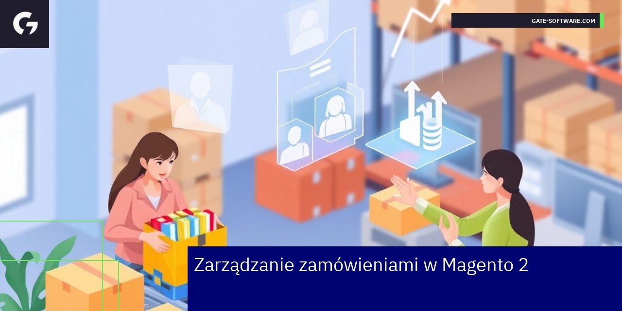 Schemat zarządzania klientami i treścią w Magento 2