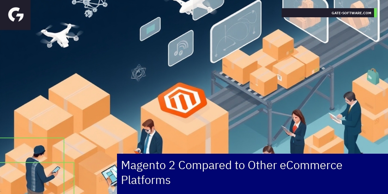 Comparison chart of Magento 2, WooCommerce, Shopify features