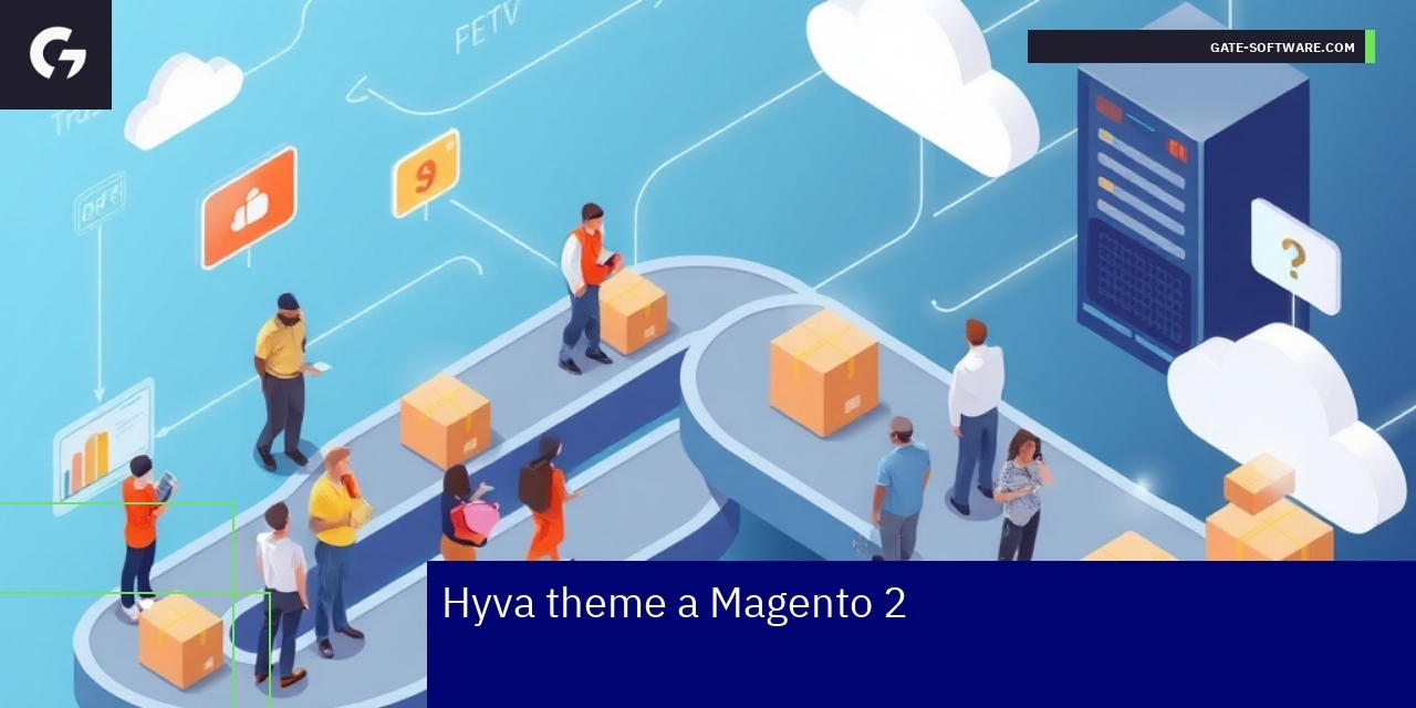 Hyva theme a Magento 2 szybkie porównanie Schemat porównujący hyva theme i Magento 2