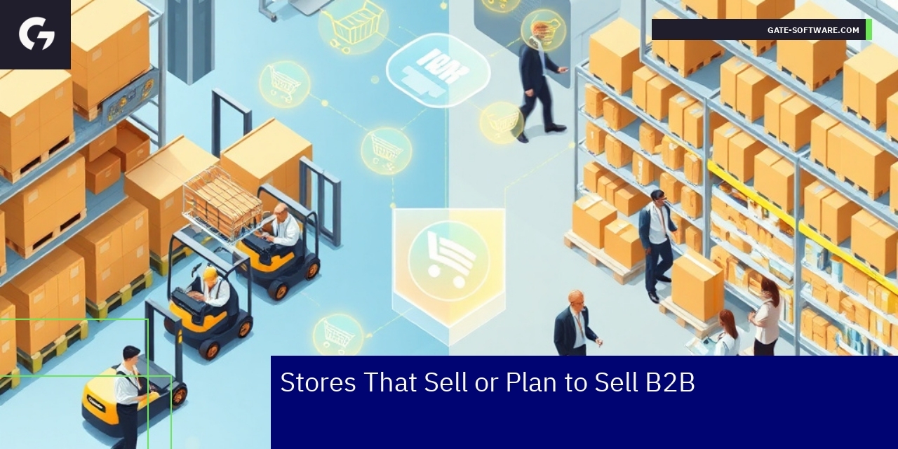Diagram showing B2B platform features integration