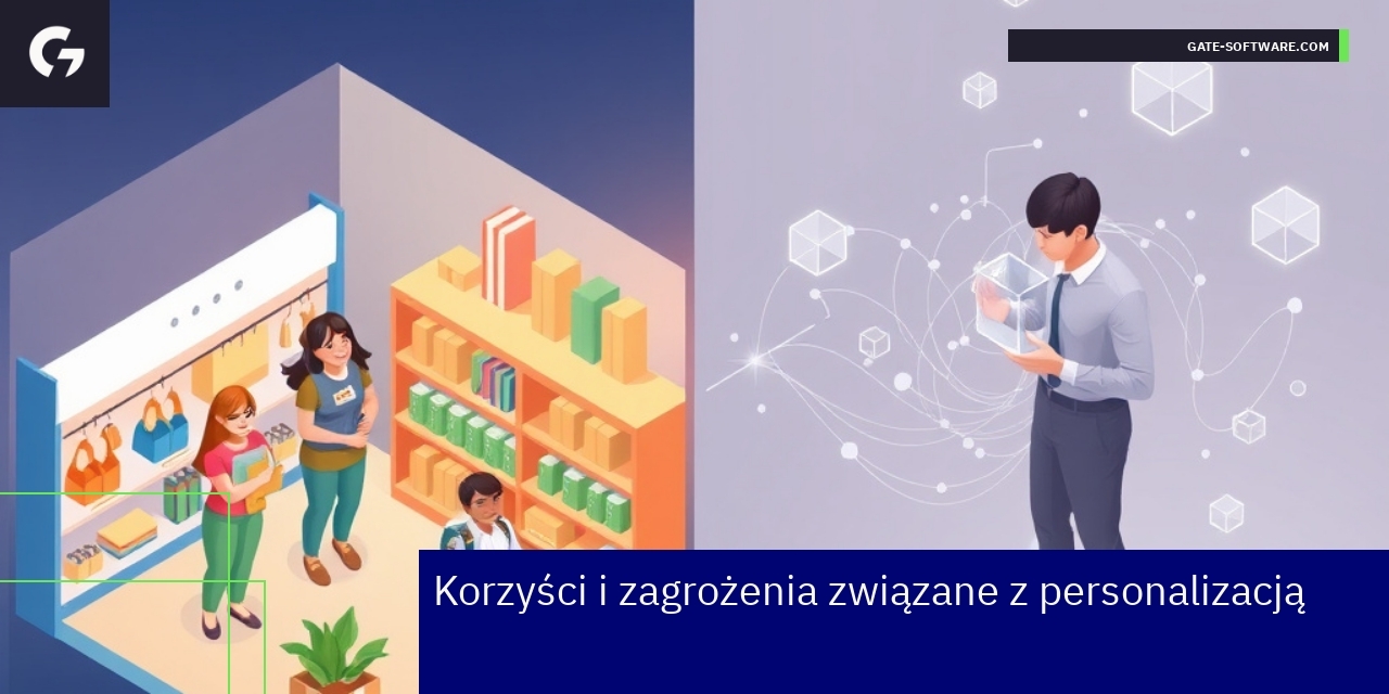 Infografika o korzyściach i zagrożeniach personalizacji