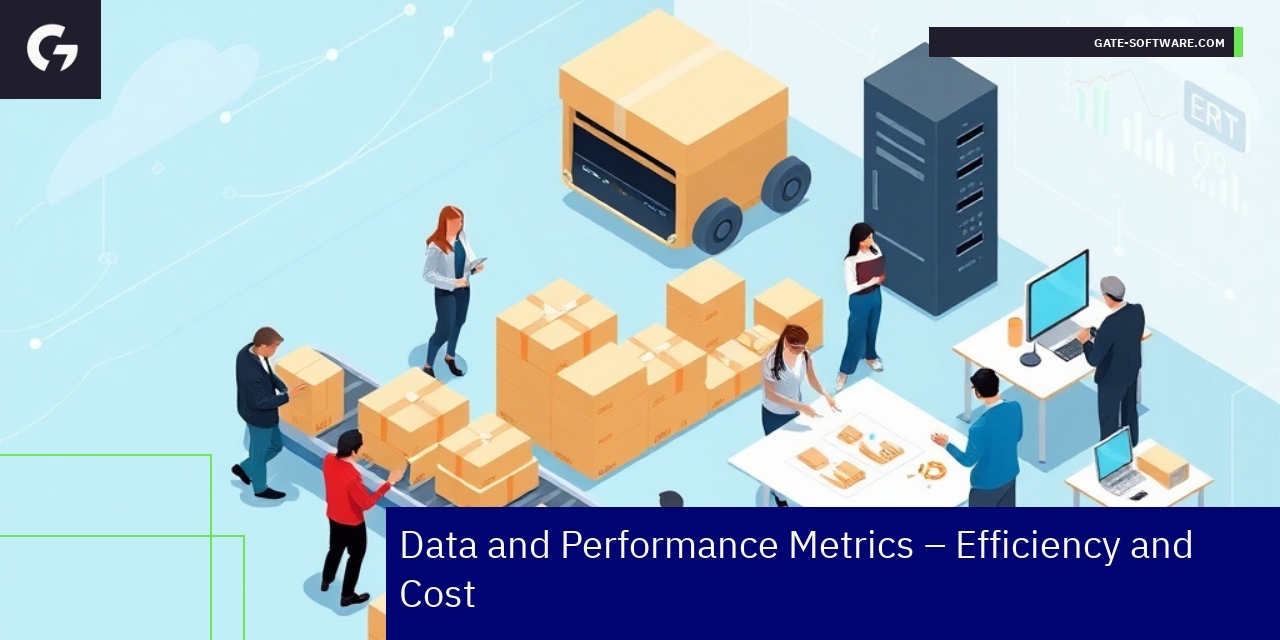 B2B Personalization Performance Metrics Overview Graph showing B2B efficiency and cost optimization metrics
