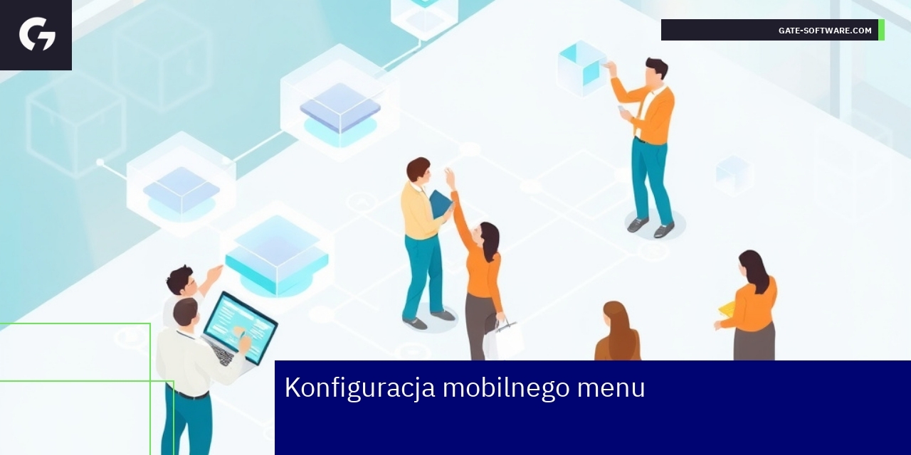 Przykład mobilnego menu z intuicyjną nawigacją