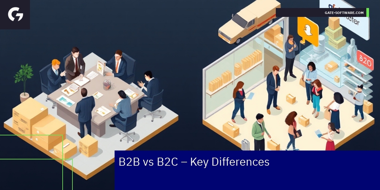 Comparison chart of B2B vs B2C business models