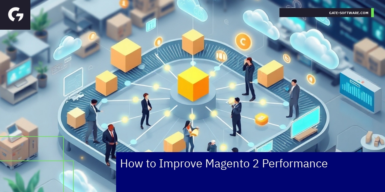 Magento 2 dashboard showing performance metrics