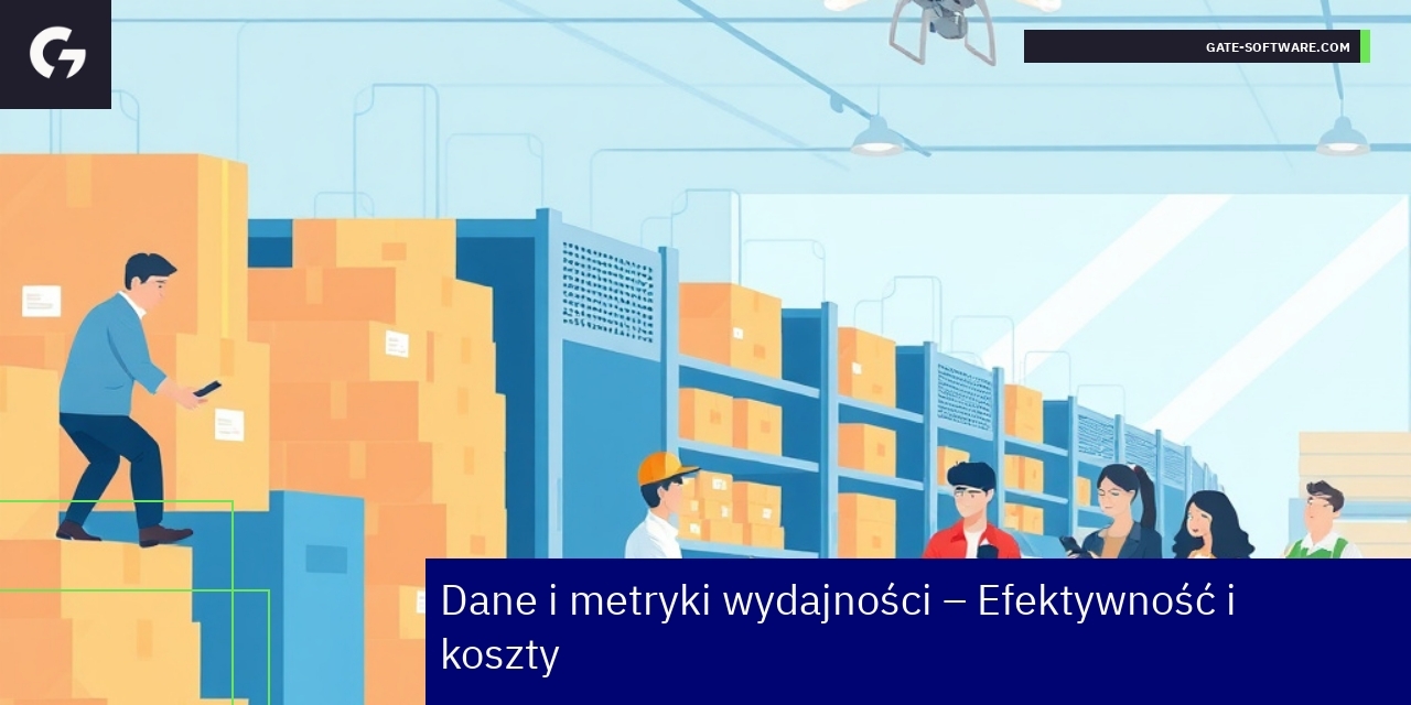Wykresy i ikony przedstawiające efektywność i oszczędności