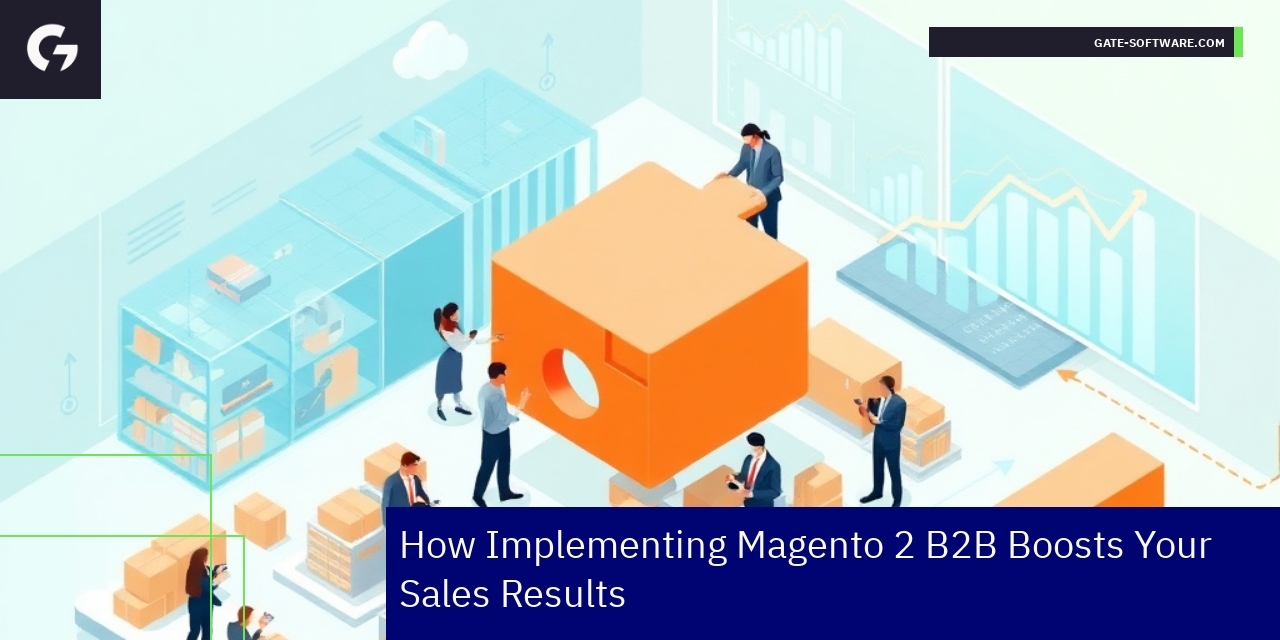 Illustration of Magento 2 B2B platform features