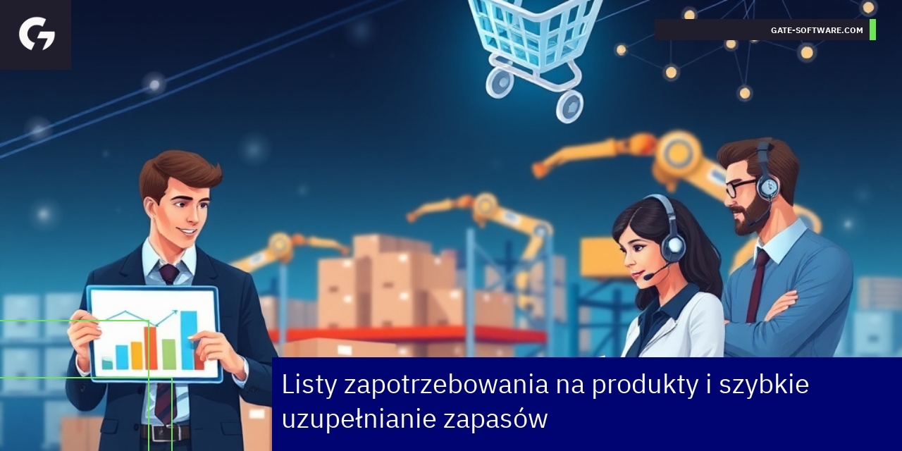 Schemat zarządzania zapasami i sprzedażą B2B